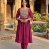 Designer heavy kurti pent set in premium cotton febric