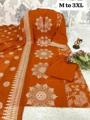 Alternative view of New Arrival: Stunning Cotton Mandala Kurta Set