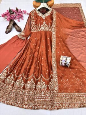 Alternative view of LAUNCHING NEW DESIGNER ANARKALI GOWN