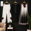 HEAVY QUALITY RAYON WITH WORK RAYON BOTTOM MASLIN DUPATTA
