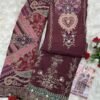 Pure viscous Maslin digital print with aari and hand work