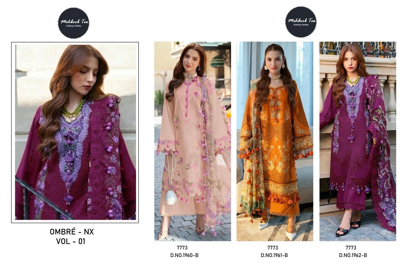 NEW COLOUR OMBRE STARLET LAWN COLLECTION - Image 7