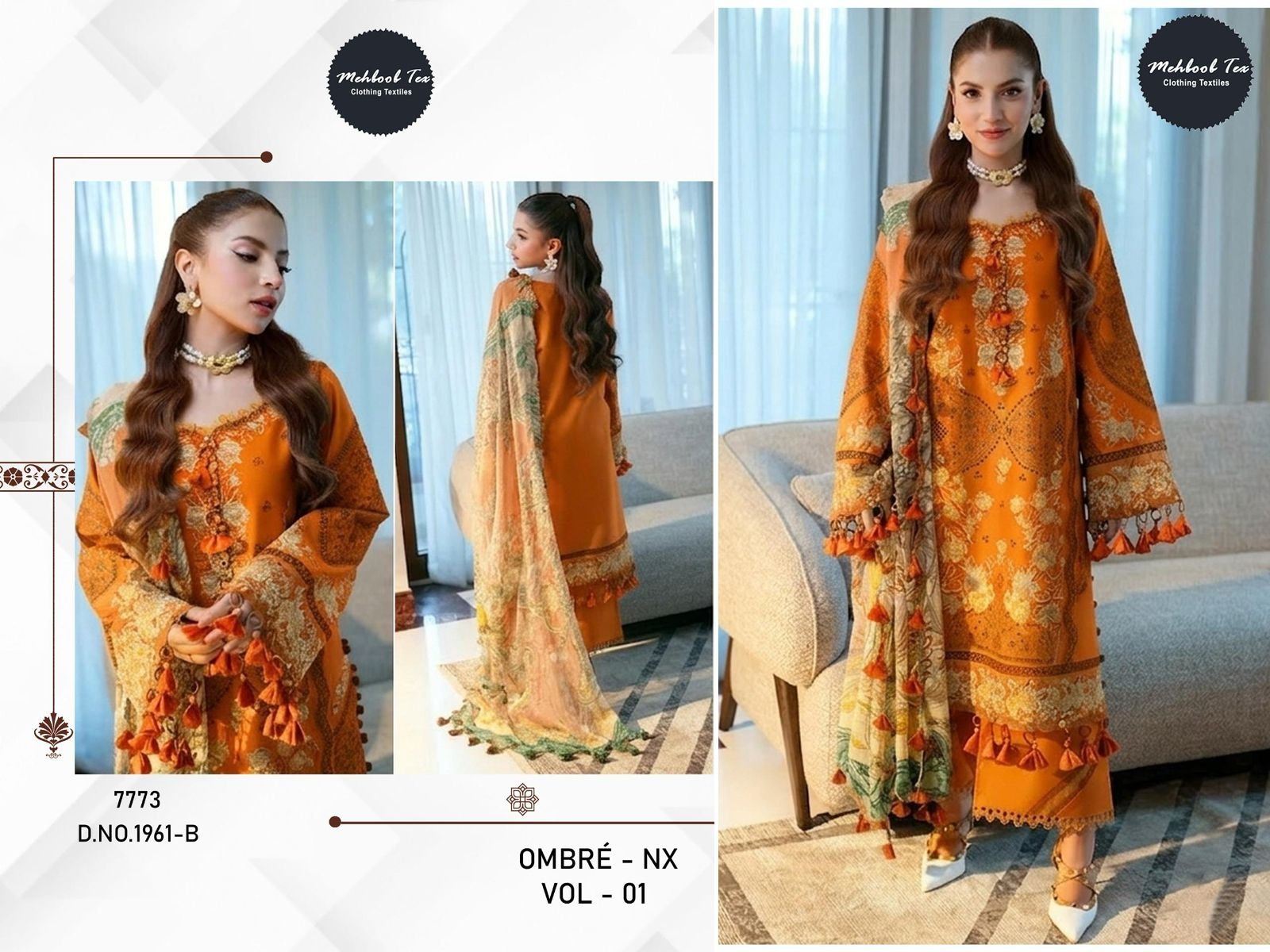 NEW COLOUR OMBRE STARLET LAWN COLLECTION - Image 5