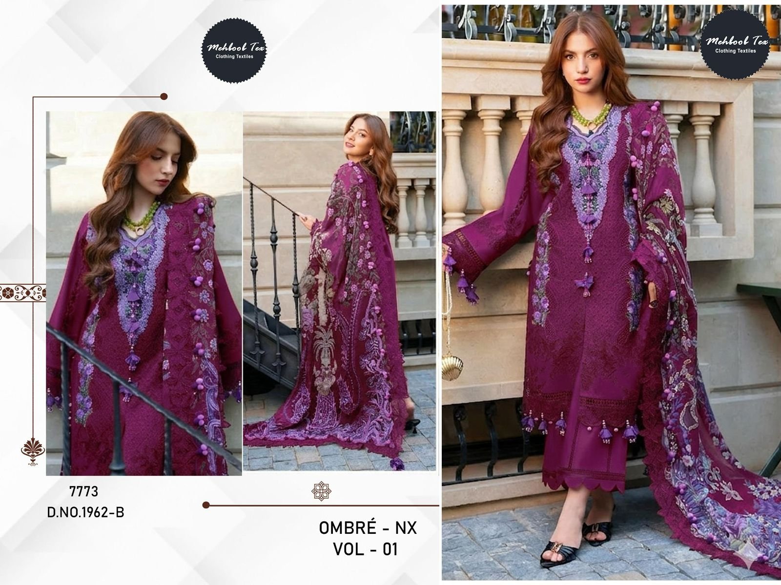 NEW COLOUR OMBRE STARLET LAWN COLLECTION - Image 3