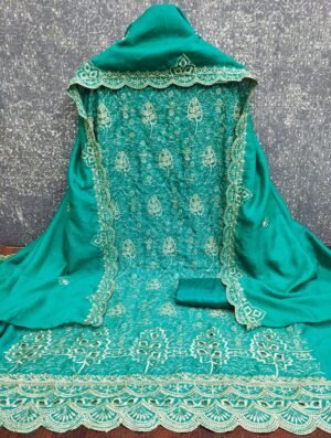 Alternative view of VICHITRA SILK WITH MULTI ALLOVER  WORK