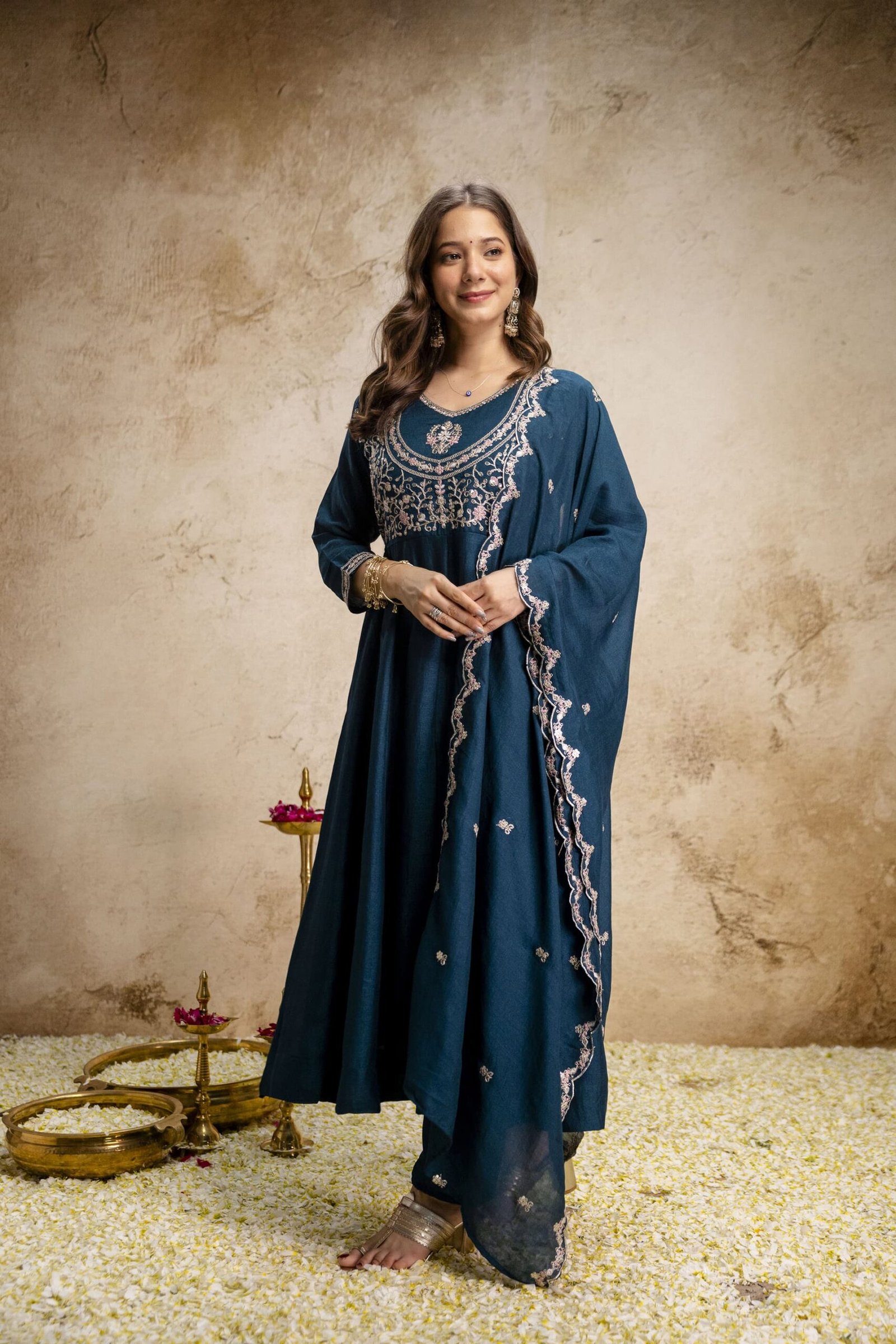 WOMEN'S PURE VICHITRA SILK KURTA SET'S - Image 7