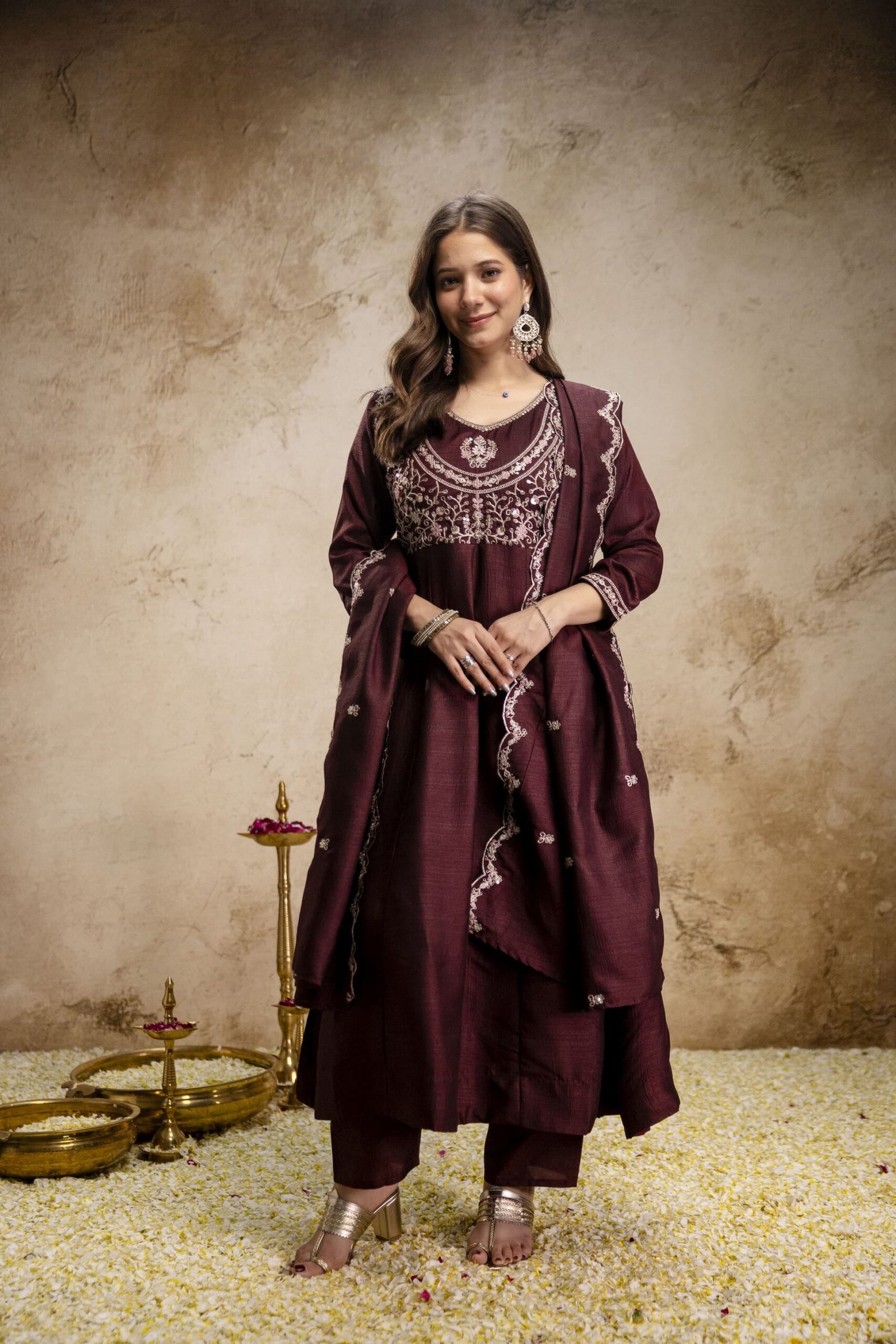 WOMEN'S PURE VICHITRA SILK KURTA SET'S