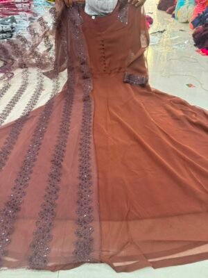 Alternative view of New launching festival special gown dupatta
