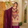 Elevate your festive wardrobe with this breathtaking 3-piece ethnic ensemble, crafted from premium, lightweight Chinon fabric