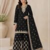 Heavy Chinon with Heavy Embroidered 3mm Sequence & Zari Work