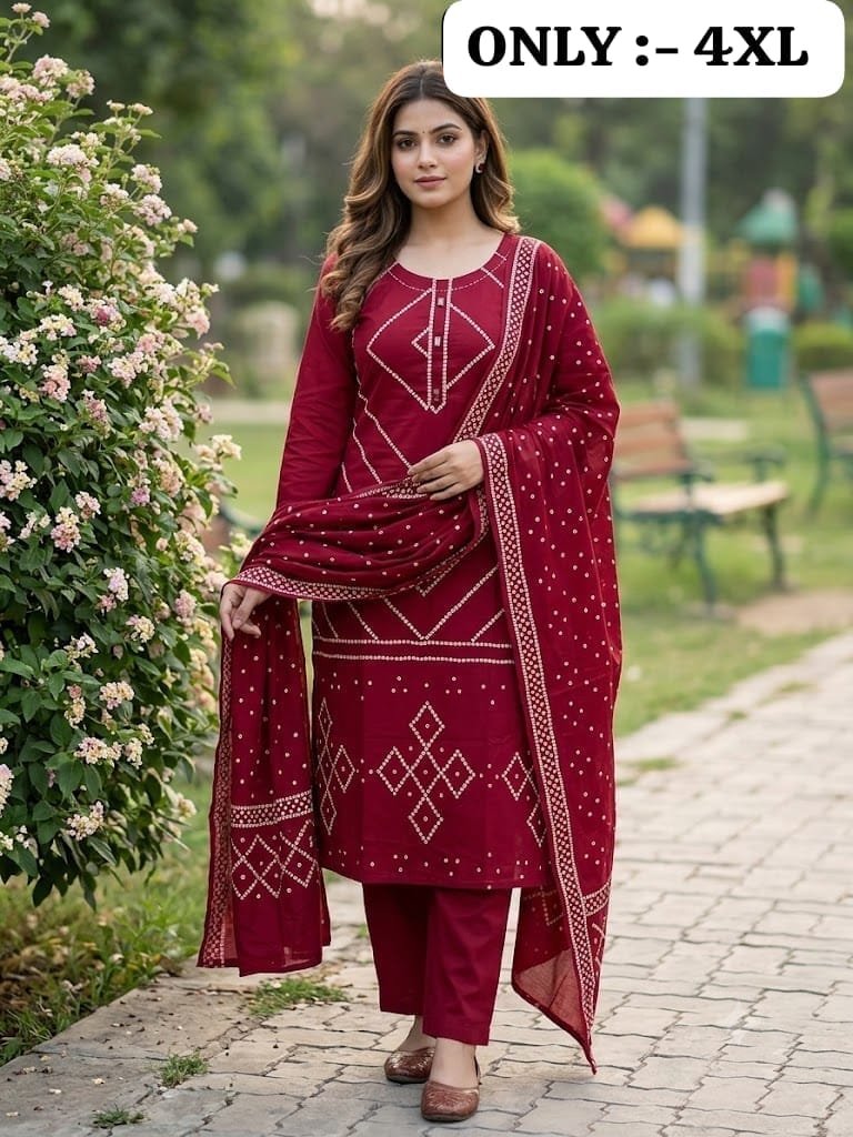 New Arrival: Premium Dabu Cotton 3-Piece Suit Set
