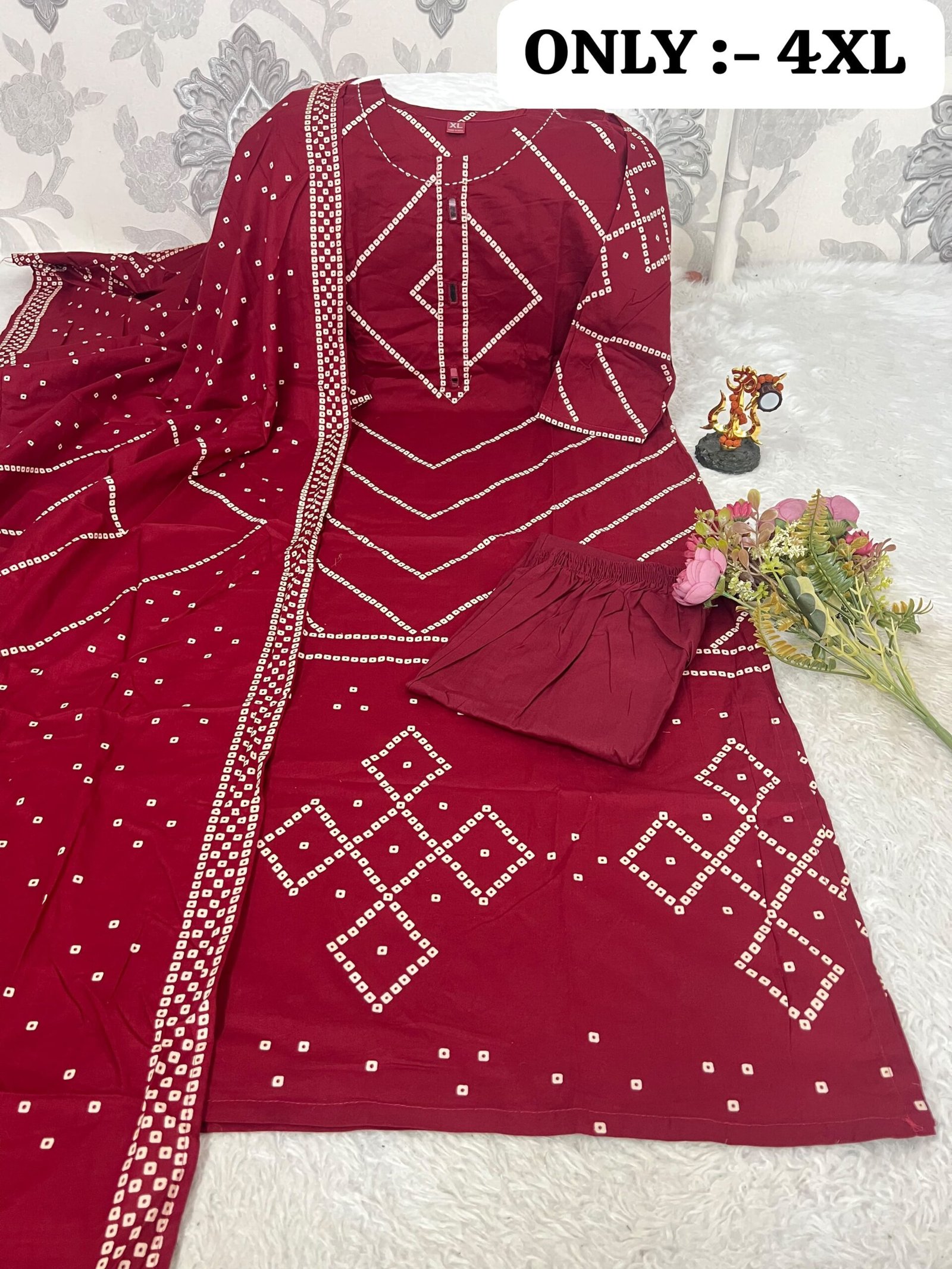 New Arrival: Premium Dabu Cotton 3-Piece Suit Set - Image 2