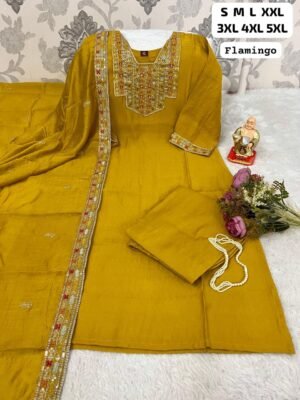 Alternative view of Must-Have Ethnic Wear: Flamingo Silk Set