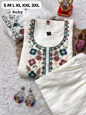 Alternative view of Launching New Designers Kurti Pent Dupatta Set