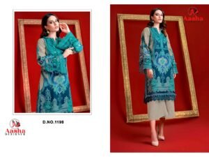 pure cotton print with exclusive patch HEAVY embroidery( 2 PATCH) 
