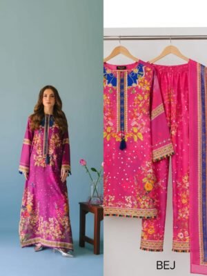 Bright, Bold & Beautifully Elegant Long Kaftan Cordset with Dupatta Collection