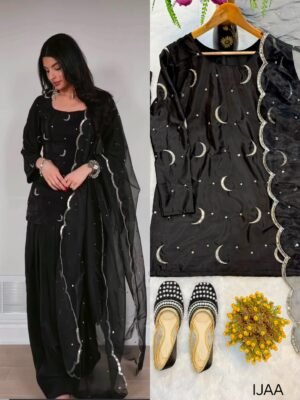 Đěsigner Party Wear Look top with farshi salwar