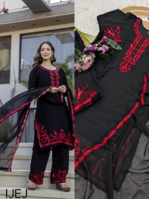 WOMEN FOX BLOOMING GEORGETTE EMBROIDERED KURTA SETS