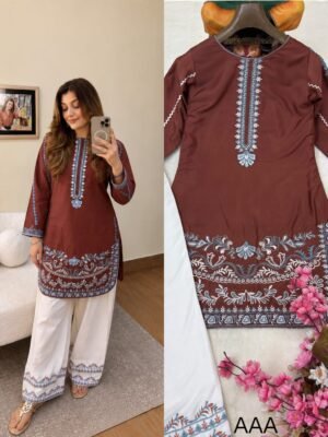 ENHANCE THE BEAUTY OF YOUR WARDROBE WITH THIS NEWLY LAUNCHED KURTI & PLAZZO SET