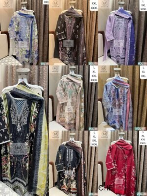 PRINTED COTTON STITCHED WITH STITCHED COTTON BOTTOM AND COTTON DUPATTA