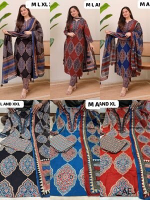 Featuring beautiful embroidery with suqes Heavy  Suit which is beautifully decorated  It is paired with matching pants
