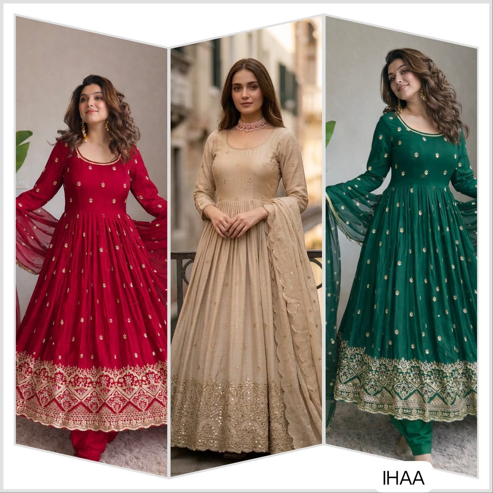 Launching New Design Trending Cinon Silk*Gwon&Pent&dupatta - Image 4