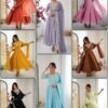 Elegant Embroidered Rembo Sequence Designer Anarkali Three Piece Set