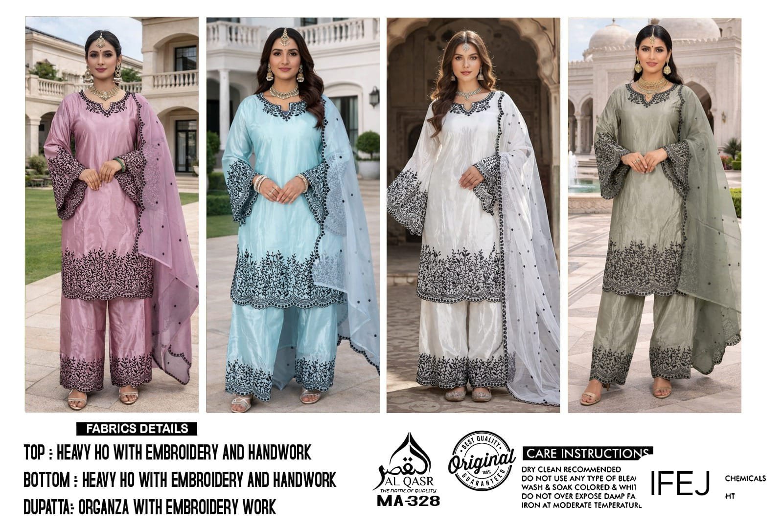 MADE PAKISTANI HEAVY HO WITH EMBROIDERY AND HAND KHATLI WORK - Image 5