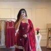 Featuring beautiful Heavy Suit Set which is beautifully decorated Embroidered🪡. It is paired with Plazzo🪡.Complet Lining with Beautiful work