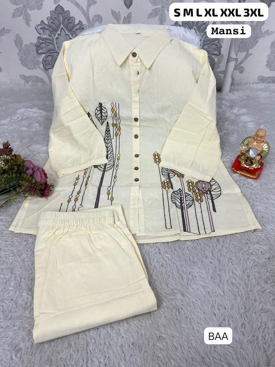 Trending Premium Khadi Cotton Co-Ord Set - Image 2