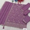 Heavy Chinon with Heavy Embroidered 3mm Sequence & Zari Work
