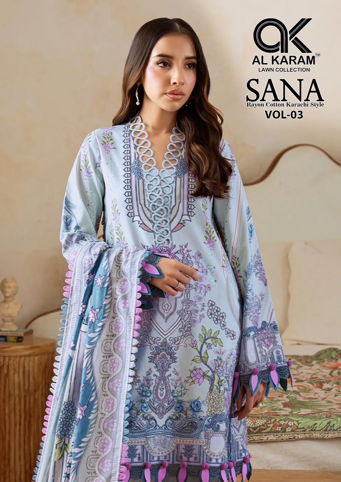 REYON collection with COTTON PRINTED dupatta