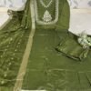 Anarkali kurta set For a festive gathering, you’ll can opt for our Kali pattern with beutiful work on yoke Anarkali kurti Set