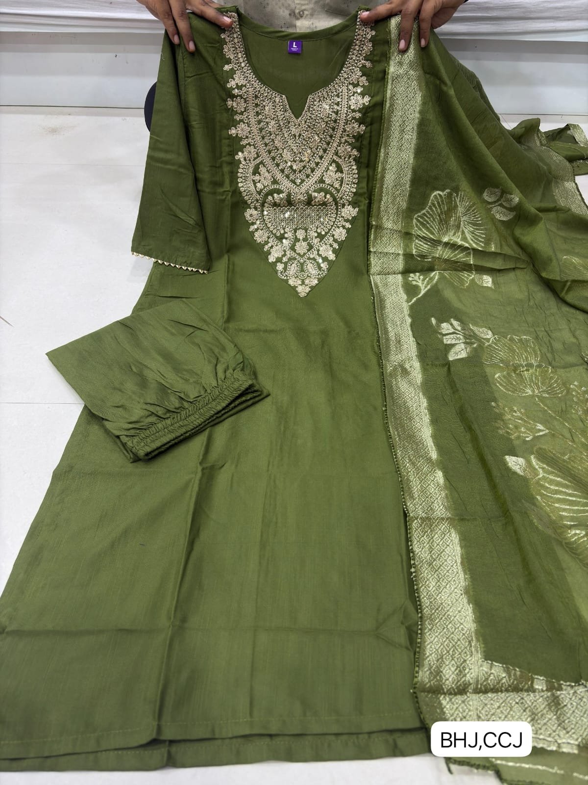 New Lunching 3 Picse Kurti Set Embroidery Sequence work - Image 3