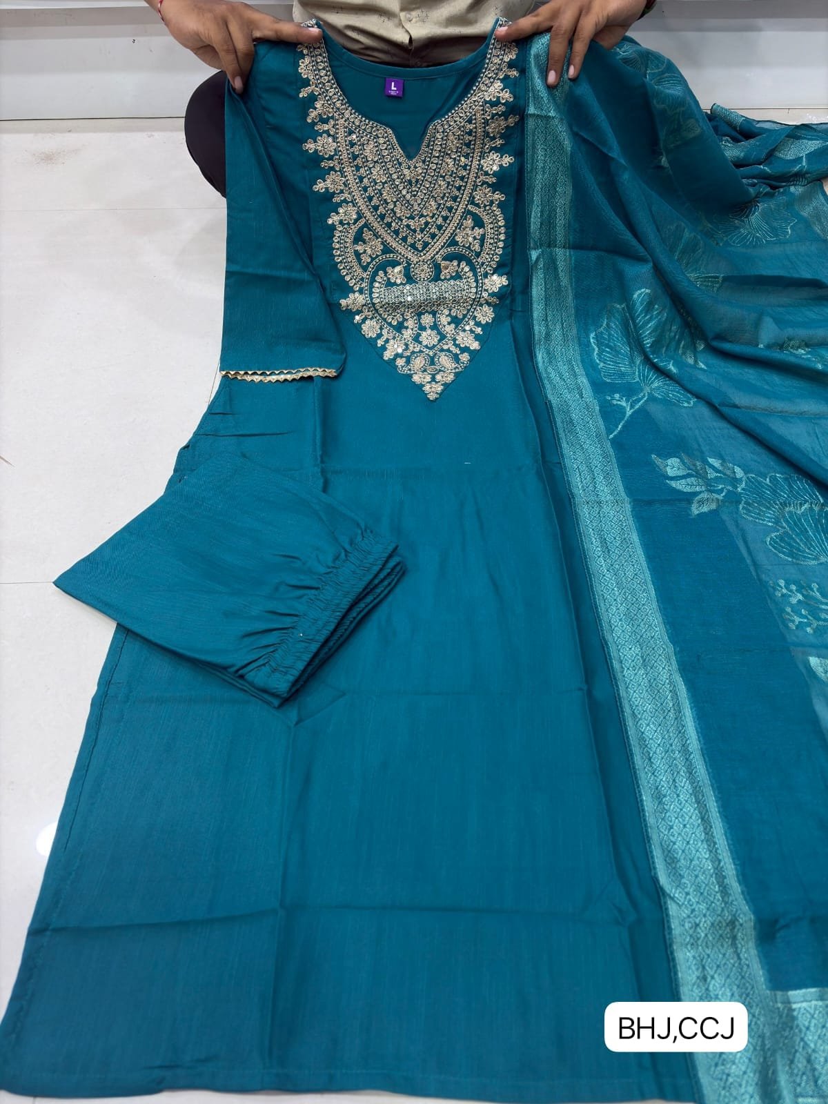 New Lunching 3 Picse Kurti Set Embroidery Sequence work - Image 4