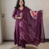 Đěsigner Print Daily Or Office Wear Look jaipuri Pure Cotton Top With Pent & Dupatta Set