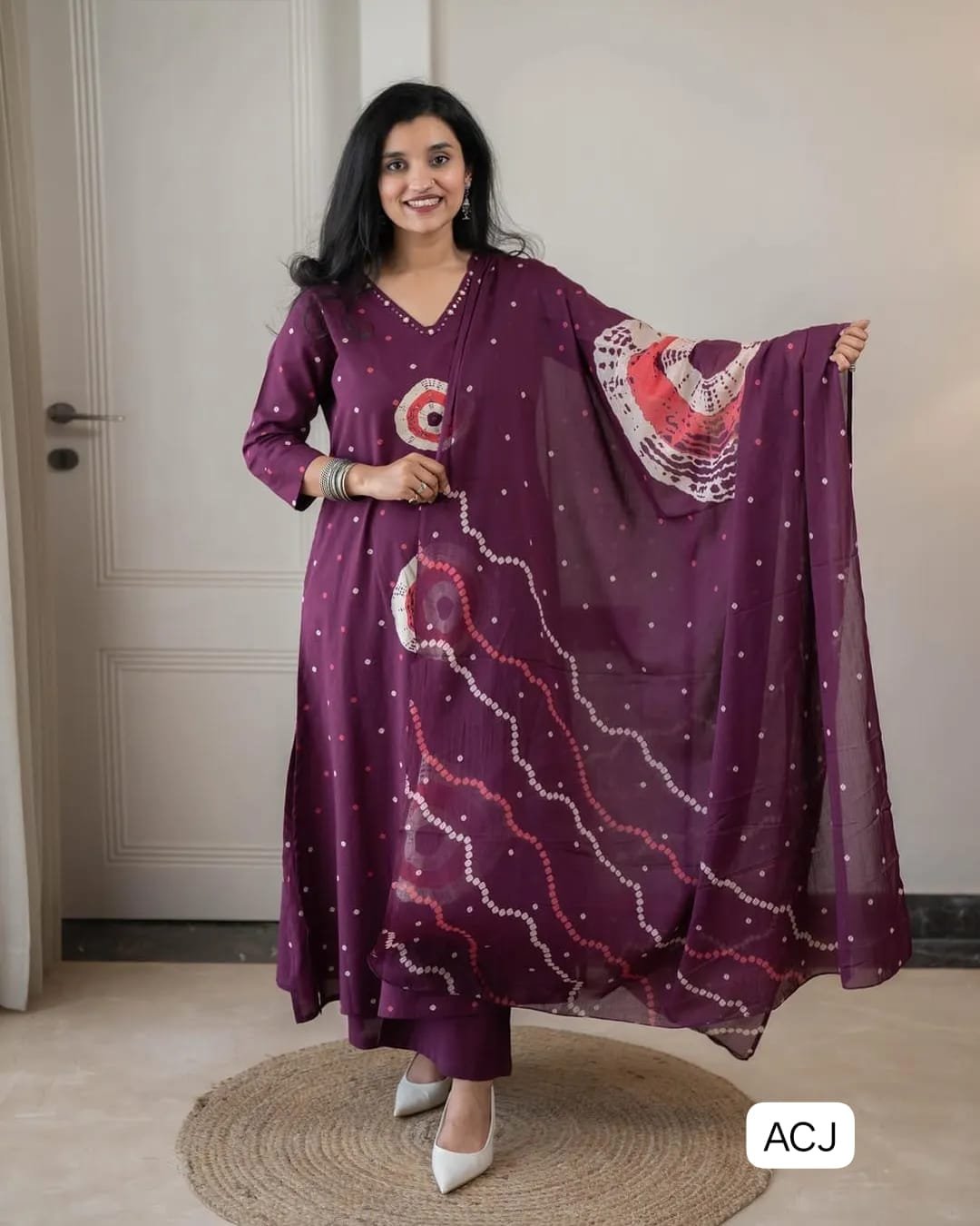 Đěsigner Print Daily Or Office Wear Look jaipuri Pure Cotton Top With Pent & Dupatta Set
