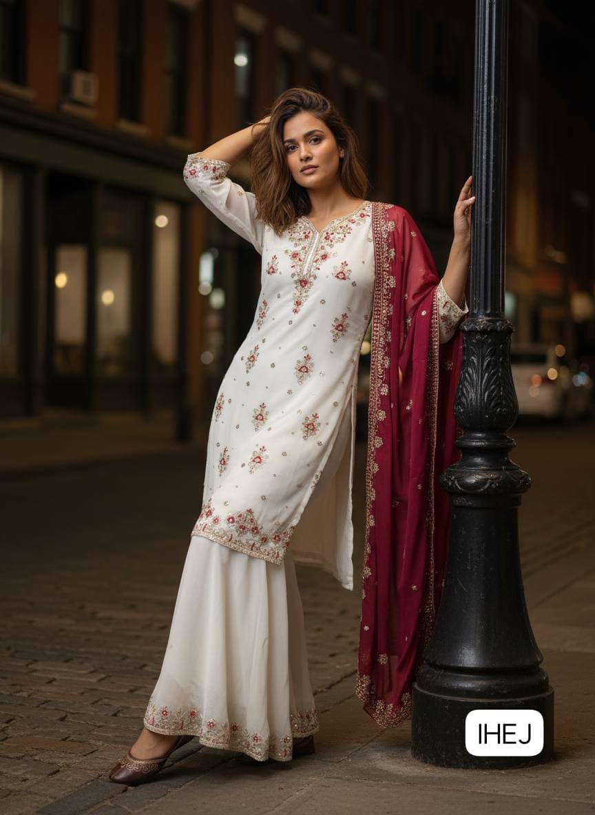 ENHANCE THE BEAUTY OF YOUR WARDROBE WITH THIS NEWLY LAUNCHED KURTI & PLAZZO SET