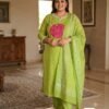 PURE MUL COTTON KURTI WITH PANT WITH MATCHING DUPPATA 