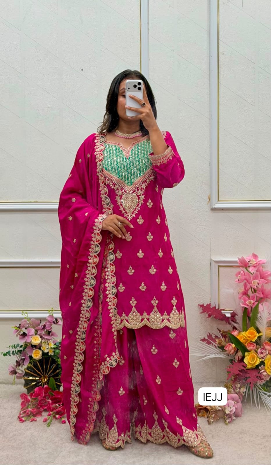 Series New Designer Party Sharara Suit & Dupatta Set - Image 3