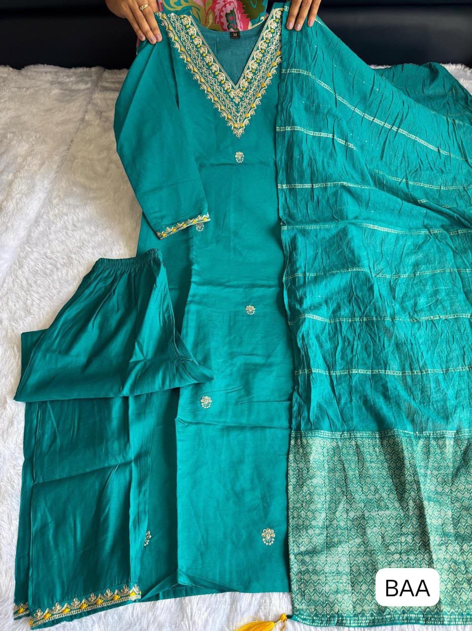 New Designers Kurti Pent Dupatta Set