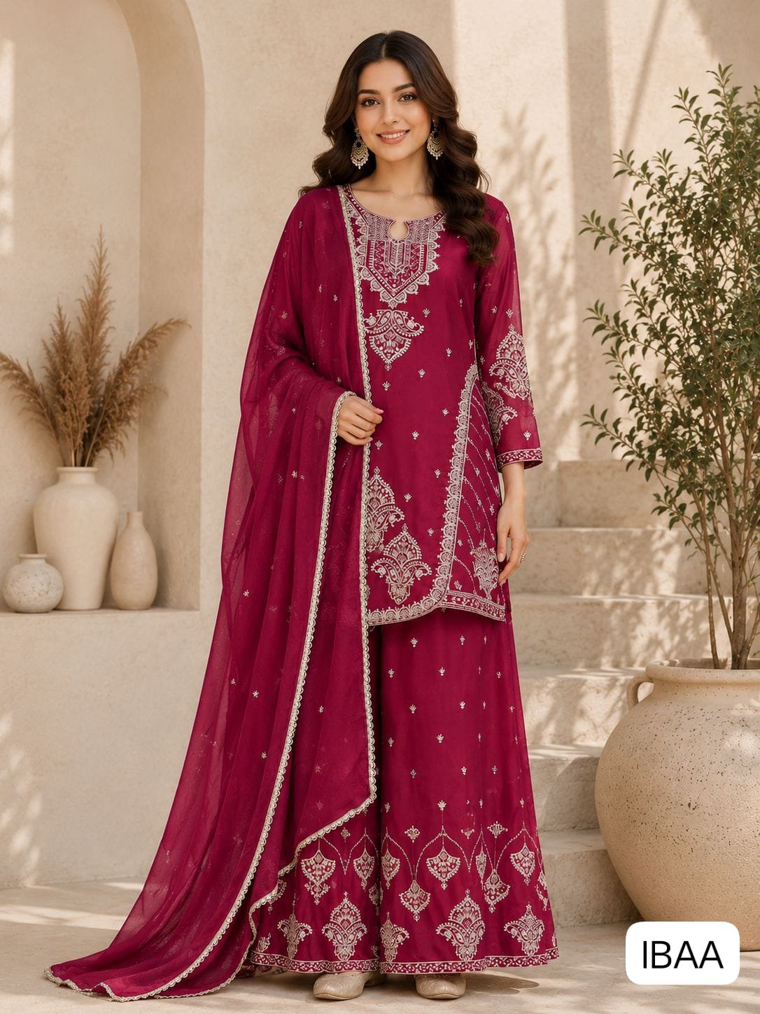 Premium RANGOLI CRUSH with Heavy Embroidery & Sequence Work