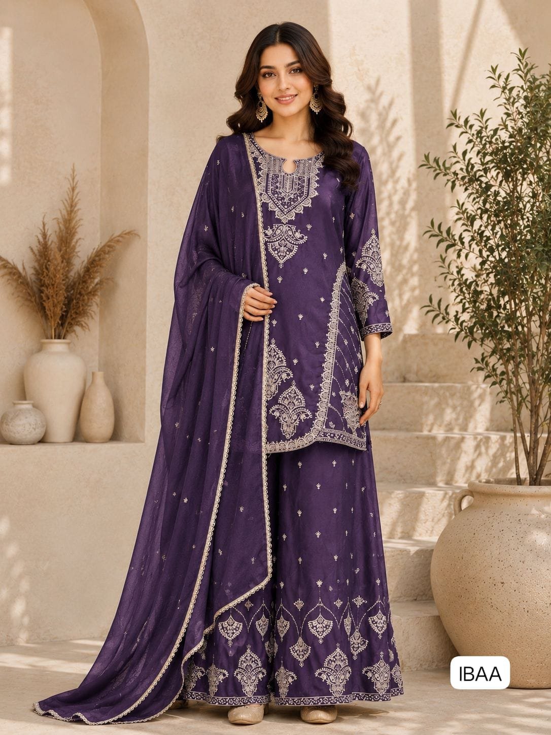 Premium RANGOLI CRUSH with Heavy Embroidery & Sequence Work - Image 3