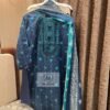 FULL STITCHED PRINTED COTTON TOP WITH EMBROIDERY AND STYLING IN NECK & SLEEVES
