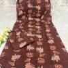 Pure Cotton Kurti With Pant With One Side Pocket