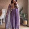 AK-Series New Designer Party Gown Pent & Dupatta Set