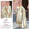 Pure viscous Maslin digital print with aari and hand work