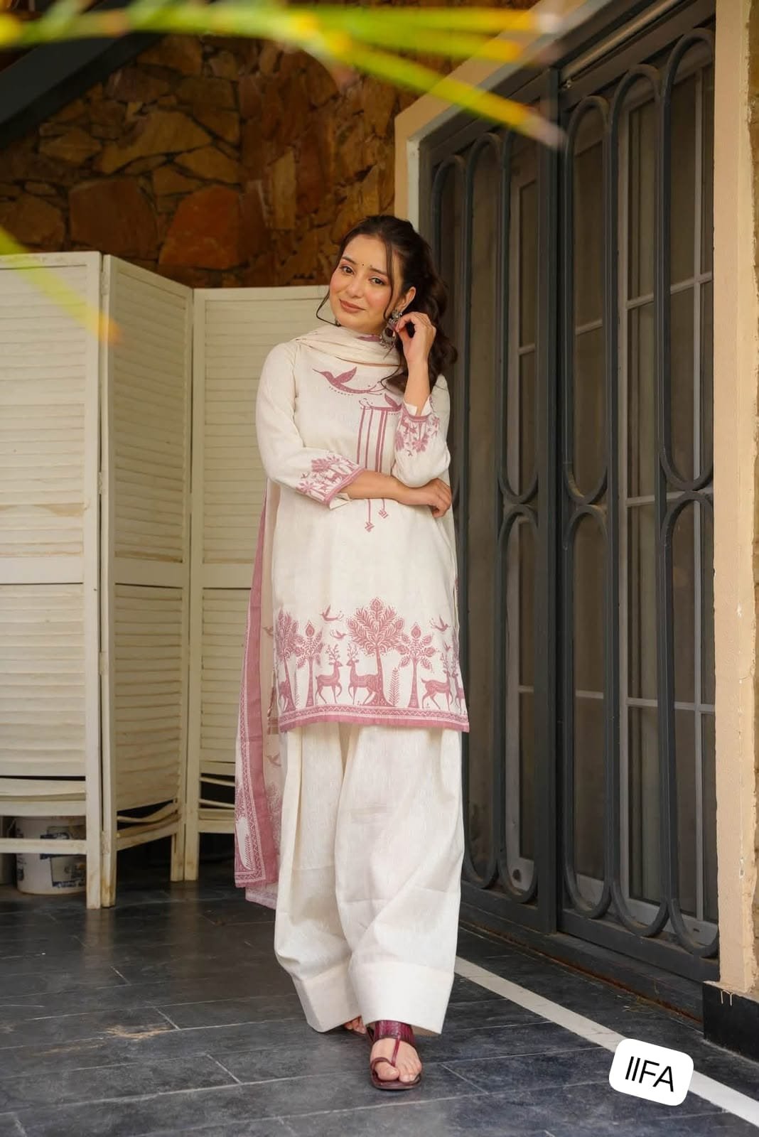 Đěsigner Party Wear Look top with farshi salwar