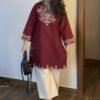 Premium Cotton Embroidered Co-ord Set