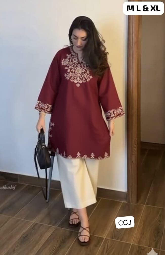 Premium Cotton Embroidered Co-ord Set